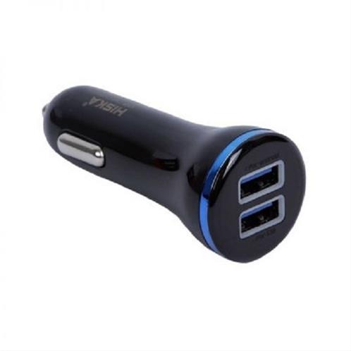 شارژر فندکی دو پورت هیسکا مدل KL-C27