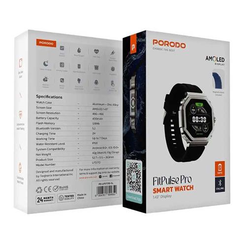 ساعت هوشمند پرودو مدل FITPULSE PRO PDLFST170SL
