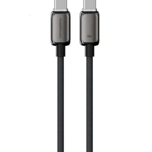 کابل دو سر USB-C پاورولوجی مدل PWDC60DGY