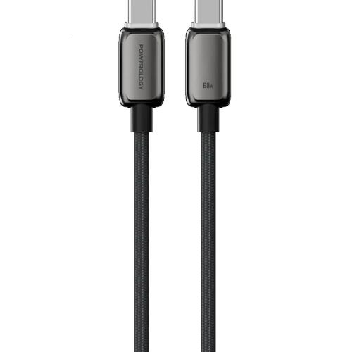 کابل دو سر USB-C پاورولوجی مدل PWDC60DGY