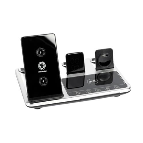 شارژر رومیزی وایرلس گرین لاین 4 در 1