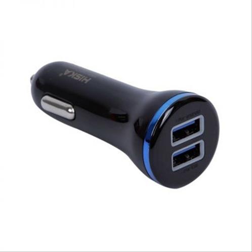 شارژر فندکی دو پورت هیسکا مدل KL-C27